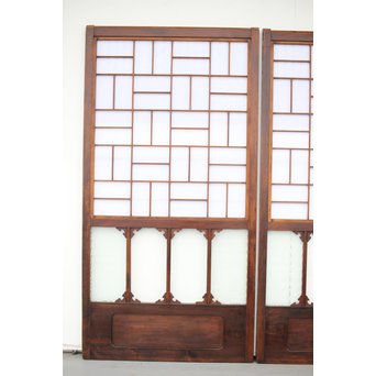 障子とガラスの意匠建具 2枚1組　GD0046Y 