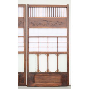 障子とガラスの意匠建具 2枚1組　GD0046Y 