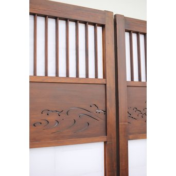 障子とガラスの意匠建具 2枚1組　GD0046Y 