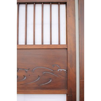 障子とガラスの意匠建具 2枚1組　GD0046Y 