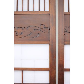 障子とガラスの意匠建具 2枚1組　GD0046Y 