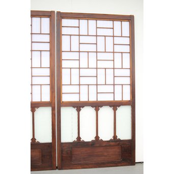 障子とガラスの意匠建具 2枚1組　GD0046Y 