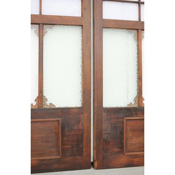 障子とガラスの意匠建具 2枚1組　GD0046Y 