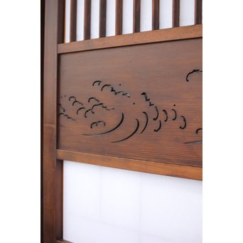 障子とガラスの意匠建具 2枚1組　GD0046Y 