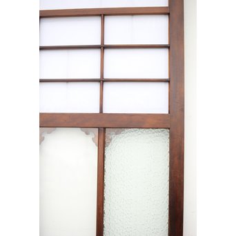 障子とガラスの意匠建具 2枚1組　GD0046Y 