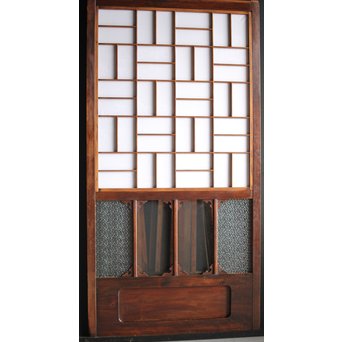 障子とガラスの意匠建具 2枚1組　GD0046Y 