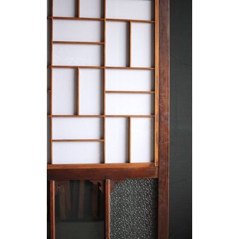 障子とガラスの意匠建具 2枚1組　GD0046Y 