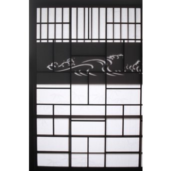 障子とガラスの意匠建具 2枚1組　GD0046Y 