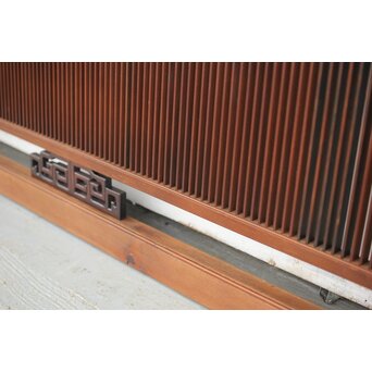 唐木装飾筬欄間 2枚1組　R0048Y 