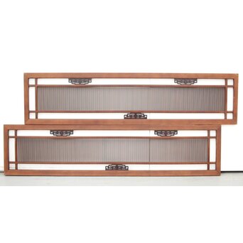 唐木装飾筬欄間 2枚1組　R0048Y 