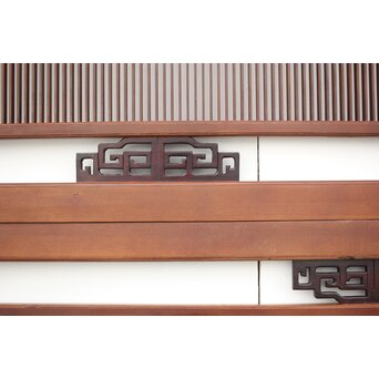 唐木装飾筬欄間 2枚1組　R0048Y 