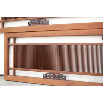 唐木装飾筬欄間 2枚1組　R0048Y 