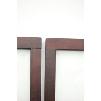 面取りガラスとフローラ黄色ガラスの窓 2枚1組　GD0048Y 