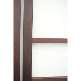 面取りガラスとフローラ黄色ガラスの窓 2枚1組　GD0048Y 