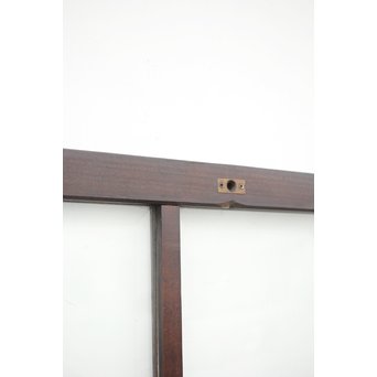 面取りガラスとフローラ黄色ガラスの窓 2枚1組　GD0048Y 