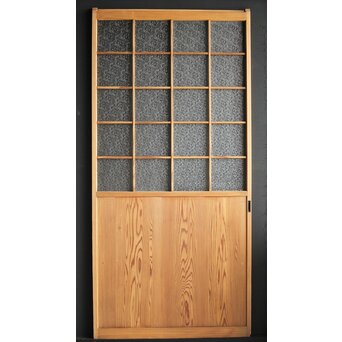 障子戸風 白木ダイアガラス戸　GD0050