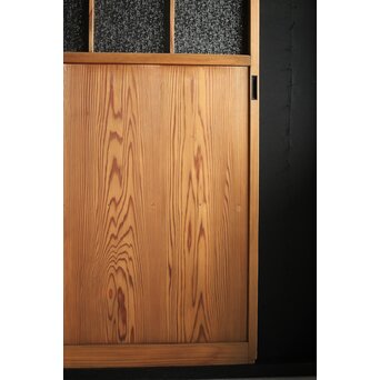 障子戸風 白木ダイアガラス戸　GD0050 