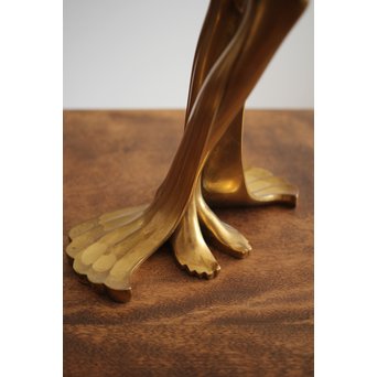 在銘 ブロンズ女性像 一対　M237 