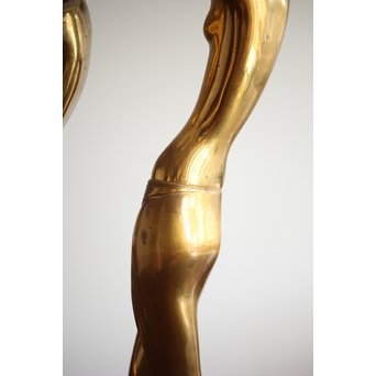 在銘 ブロンズ女性像 一対　M237 