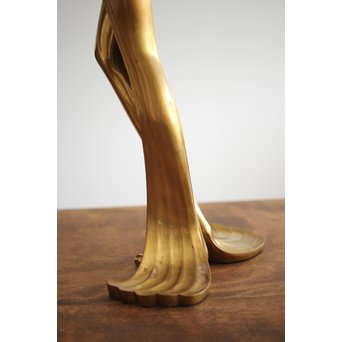 在銘 ブロンズ女性像 一対　M237 