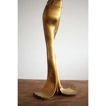 在銘 ブロンズ女性像 一対　M237 