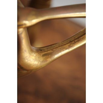 在銘 ブロンズ女性像 一対　M237 