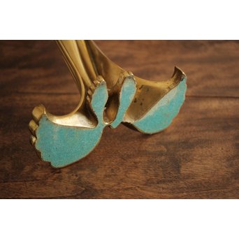 在銘 ブロンズ女性像 一対　M237 