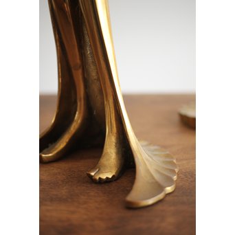 在銘 ブロンズ女性像 一対　M237 