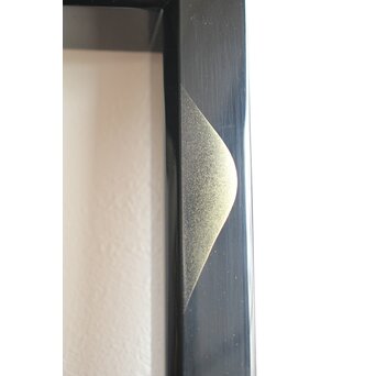 遠山蒔絵 炉縁 村田宗寛 共箱　Q114 