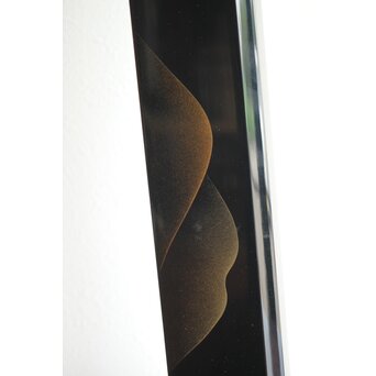 遠山蒔絵 炉縁 村田宗寛 共箱　Q114 