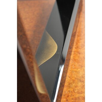 遠山蒔絵 炉縁 村田宗寛 共箱　Q114 