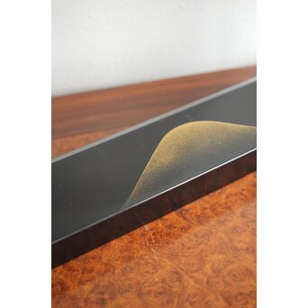 遠山蒔絵 炉縁 村田宗寛 共箱　Q114 