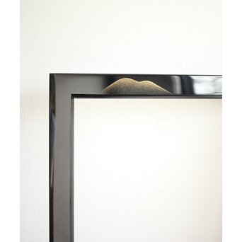 遠山蒔絵 炉縁 村田宗寛 共箱　Q114 