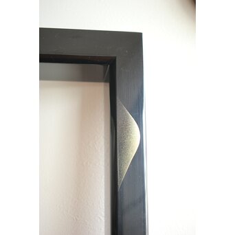 遠山蒔絵 炉縁 村田宗寛 共箱　Q114 