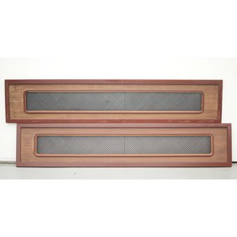 細密七宝繋組子欄間 2枚1組　R0049