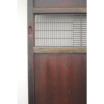 変わり障子枠の田舎風帯戸M 2枚1組　B998YD 