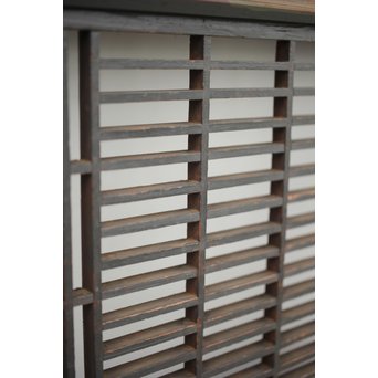 変わり障子枠の田舎風帯戸M 2枚1組　B998YD 