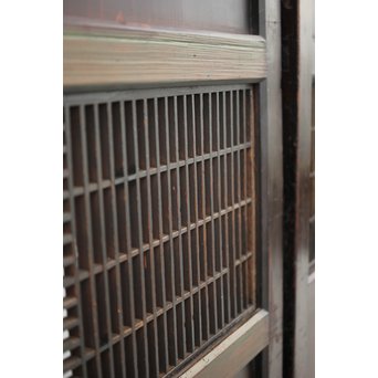 変わり障子枠の田舎風帯戸M 2枚1組　B998YD 