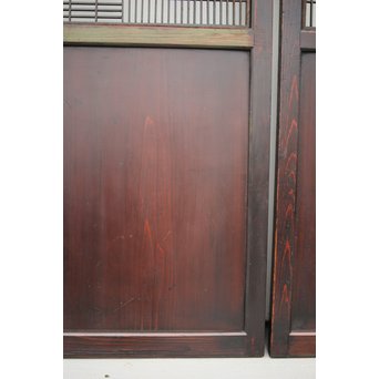 変わり障子枠の田舎風帯戸M 2枚1組　B998YD 