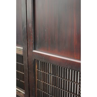 変わり障子枠の田舎風帯戸M 2枚1組　B998YD 