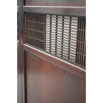 変わり障子枠の田舎風帯戸M 2枚1組　B998YD 