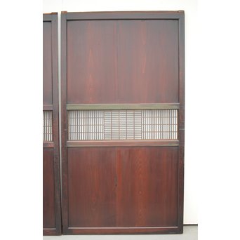 変わり障子枠の田舎風帯戸M 2枚1組　B998YD 