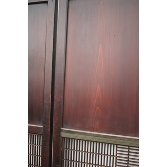 変わり障子枠の田舎風帯戸M 2枚1組　B998YD 