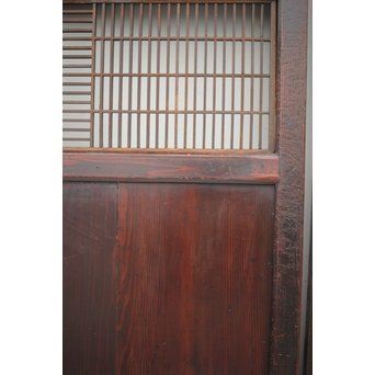 変わり障子枠の田舎風帯戸M 2枚1組　B998YD 