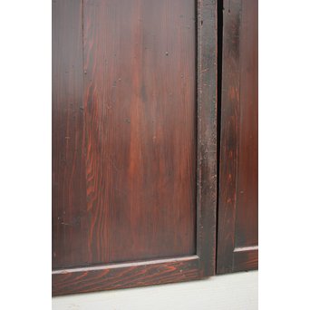 変わり障子枠の田舎風帯戸M 2枚1組　B998YD 