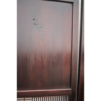 変わり障子枠の田舎風帯戸M 2枚1組　B998YD 