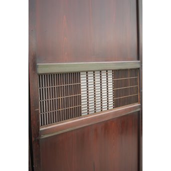 変わり障子枠の田舎風帯戸M 2枚1組　B998YD 