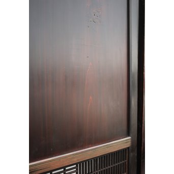 変わり障子枠の田舎風帯戸M 2枚1組　B998YD 