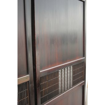 変わり障子枠の田舎風帯戸M 2枚1組　B998YD 