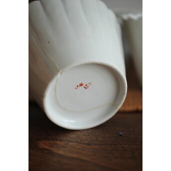 古伊万里白磁 菊型向付 10客1組　P204 